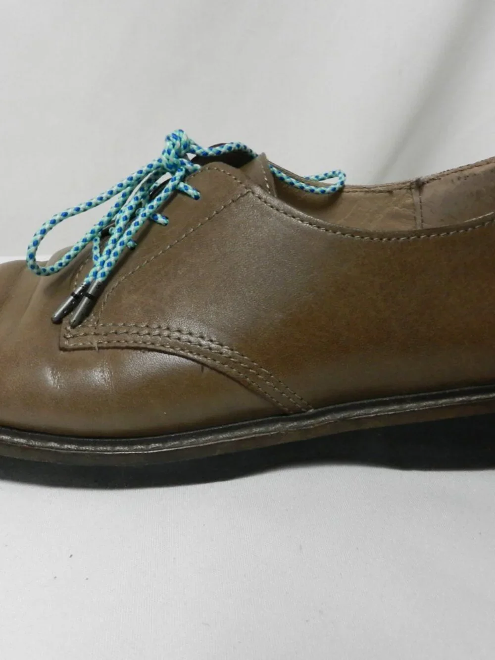 Taos Work It Leather Oxford shoes brown lace up Comfort Men Size Sz 10